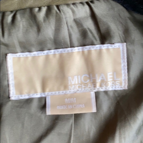 Green Michael Kors Leather Jacket - Picture 3 of 7